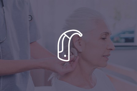 American Hearing + Audiology patient getting Hearing Aids