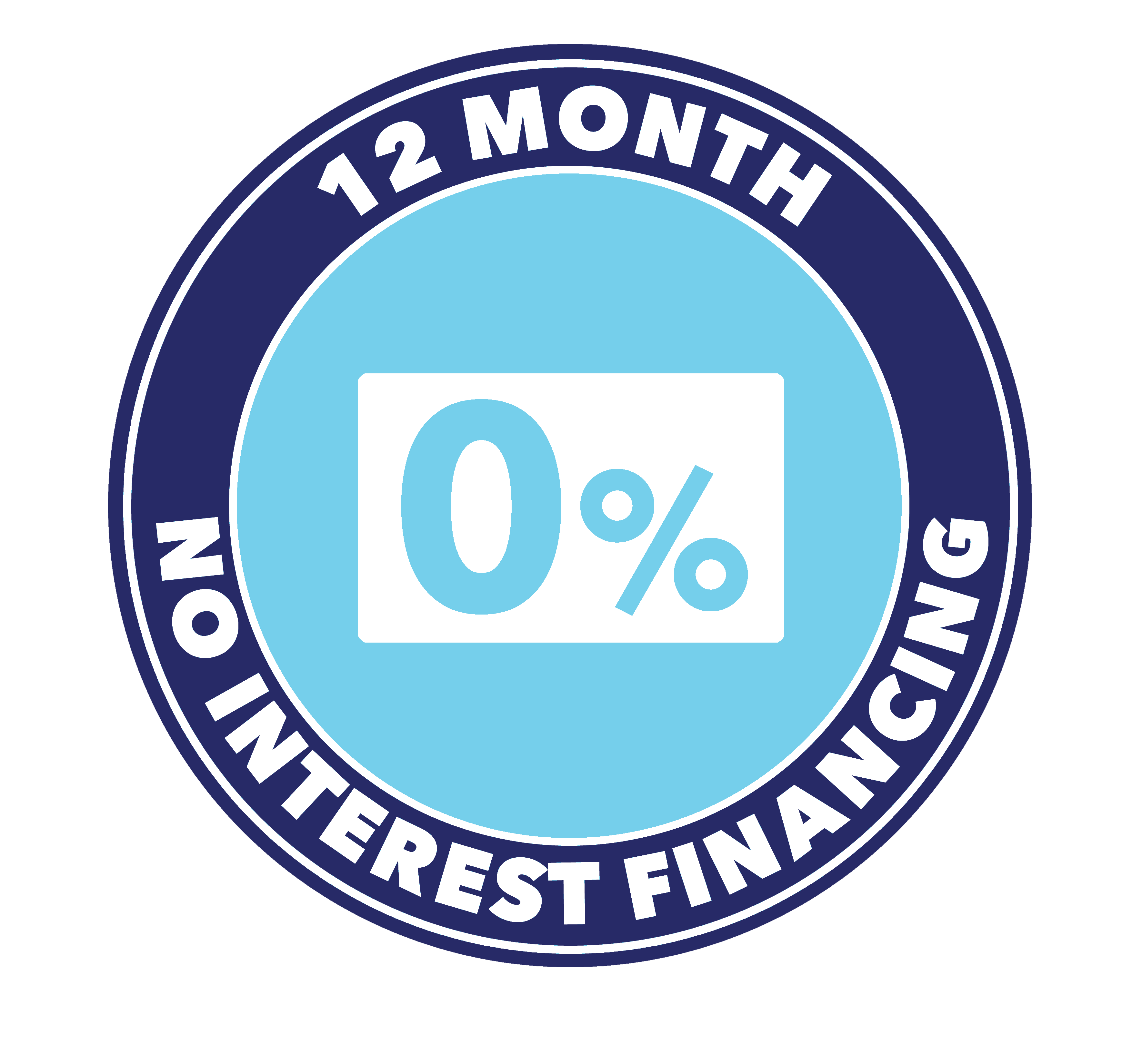 12 Month No Interest Financing
