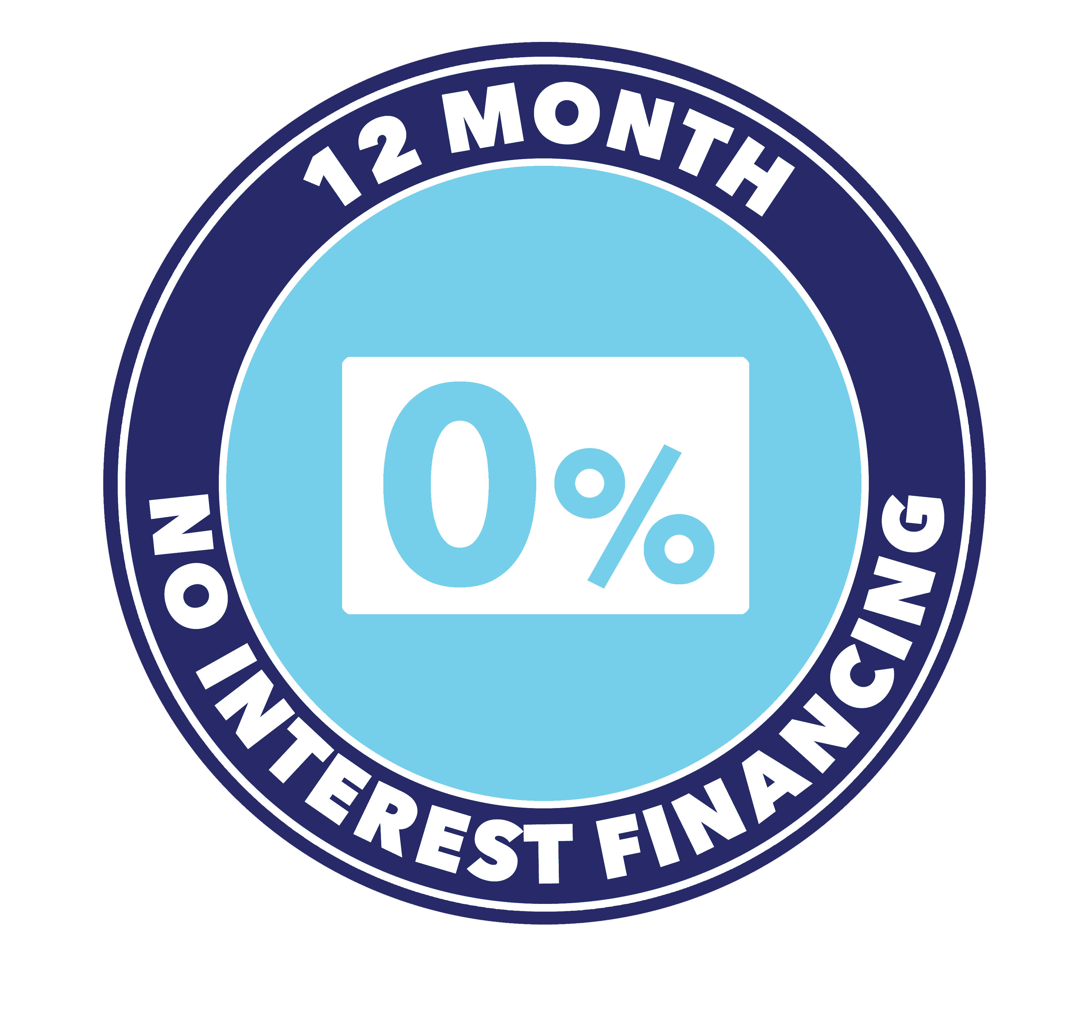 12 month no interest financing