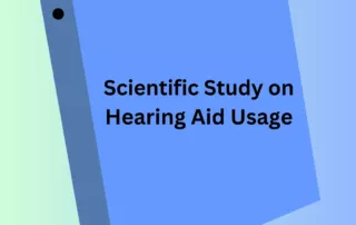 A binder that says “Scientific Study on Hearing Aid Usage.