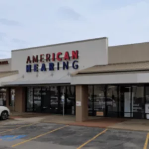 The outside of an American Hearing + Audiology center in Kansas City. 