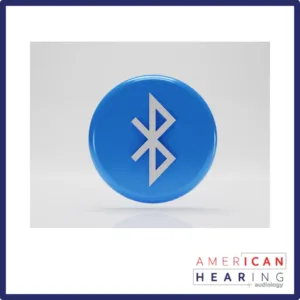 The Bluetooth symbol sits on a white background. 